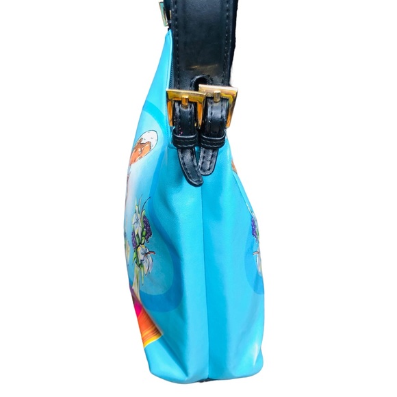 Handbag: girl with champagne and flowers. Waiting for the party to start🥂🍾🌺 - Picture 3 of 16